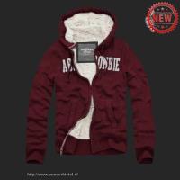 heren abercrombie fitch full-zip hooded fleece outwear date rood Store Almere tteob225